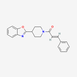 (2E)-1-[4-(1,3-benzoxazol-2-yl)piperidin-1-yl]-3-phenylprop-2-en-1-one