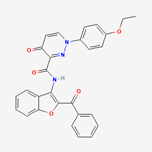 N-(2-benzoyl-1-benzofuran-3-yl)-1-(4-ethoxyphenyl)-4-oxo-1,4-dihydropyridazine-3-carboxamide