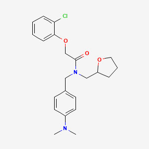 2-(2-chlorophenoxy)-N-[4-(dimethylamino)benzyl]-N-(tetrahydrofuran-2-ylmethyl)acetamide