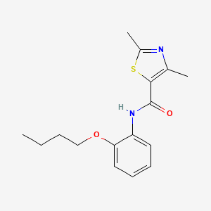 N-(2-butoxyphenyl)-2,4-dimethyl-1,3-thiazole-5-carboxamide