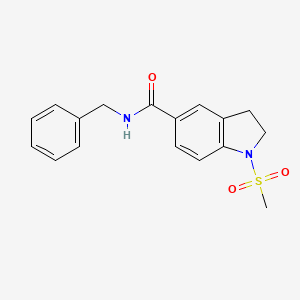 1H-Indole-5-carboxamide, 2,3-dihydro-1-(methylsulfonyl)-N-(phenylmethyl)-