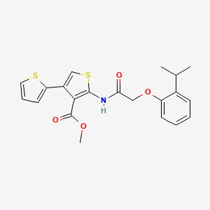 Methyl 5'-({[2-(propan-2-yl)phenoxy]acetyl}amino)-2,3'-bithiophene-4'-carboxylate