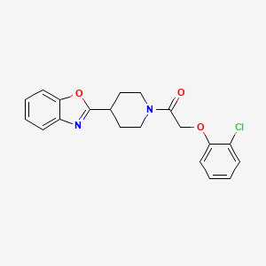 1-[4-(1,3-Benzoxazol-2-yl)piperidin-1-yl]-2-(2-chlorophenoxy)ethanone