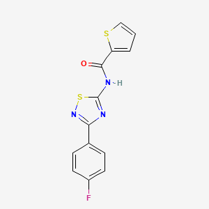 N-[3-(4-fluorophenyl)-1,2,4-thiadiazol-5-yl]thiophene-2-carboxamide