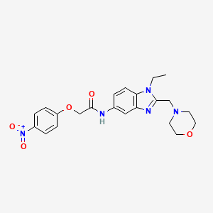 N-[1-ethyl-2-(morpholin-4-ylmethyl)-1H-benzimidazol-5-yl]-2-(4-nitrophenoxy)acetamide