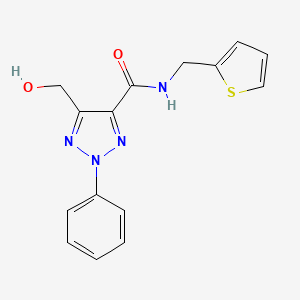 5-(hydroxymethyl)-2-phenyl-N-(thiophen-2-ylmethyl)-2H-1,2,3-triazole-4-carboxamide