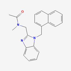 N-methyl-N-{[1-(naphthalen-1-ylmethyl)-1H-benzimidazol-2-yl]methyl}acetamide