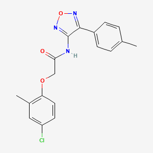 2-(4-chloro-2-methylphenoxy)-N-[4-(4-methylphenyl)-1,2,5-oxadiazol-3-yl]acetamide