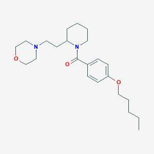 4-(2-{1-[4-(Pentyloxy)benzoyl]piperidin-2-yl}ethyl)morpholine