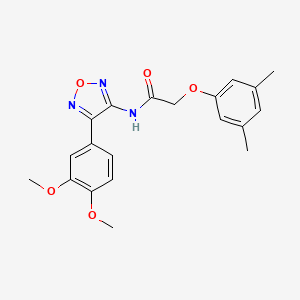 molecular formula C20H21N3O5 B11373832 N-[4-(3,4-dimethoxyphenyl)-1,2,5-oxadiazol-3-yl]-2-(3,5-dimethylphenoxy)acetamide 