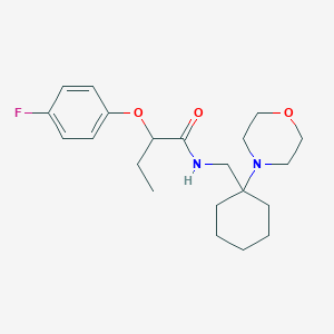 2-(4-fluorophenoxy)-N-{[1-(morpholin-4-yl)cyclohexyl]methyl}butanamide