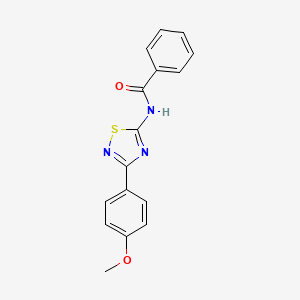 molecular formula C16H13N3O2S B11373893 N-[3-(4-methoxyphenyl)-1,2,4-thiadiazol-5-yl]benzamide 