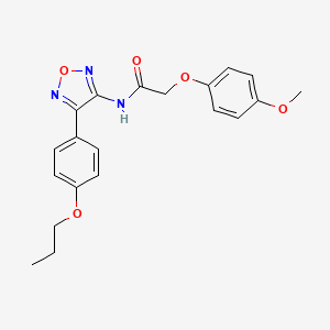 2-(4-methoxyphenoxy)-N-[4-(4-propoxyphenyl)-1,2,5-oxadiazol-3-yl]acetamide