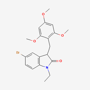 5-bromo-1-ethyl-3-(2,4,6-trimethoxybenzyl)-1,3-dihydro-2H-indol-2-one