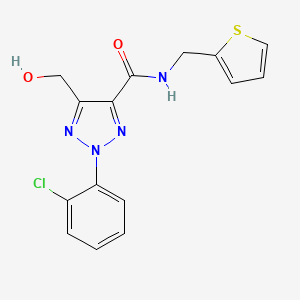 2-(2-chlorophenyl)-5-(hydroxymethyl)-N-(thiophen-2-ylmethyl)-2H-1,2,3-triazole-4-carboxamide