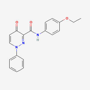 molecular formula C19H17N3O3 B11373953 N-(4-ethoxyphenyl)-4-oxo-1-phenyl-1,4-dihydropyridazine-3-carboxamide 