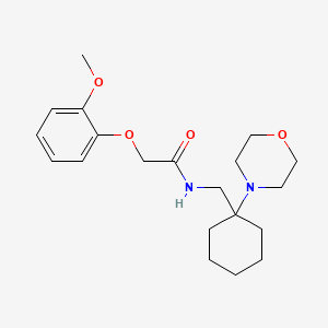 2-(2-methoxyphenoxy)-N-{[1-(morpholin-4-yl)cyclohexyl]methyl}acetamide