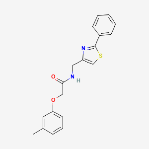 molecular formula C19H18N2O2S B11374029 2-(3-methylphenoxy)-N-[(2-phenyl-1,3-thiazol-4-yl)methyl]acetamide 