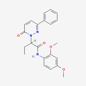 N-(2,4-dimethoxyphenyl)-2-(6-oxo-3-phenylpyridazin-1(6H)-yl)butanamide