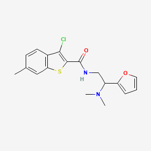 3-chloro-N-[2-(dimethylamino)-2-(furan-2-yl)ethyl]-6-methyl-1-benzothiophene-2-carboxamide