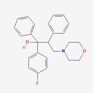 1-(4-Fluorophenyl)-3-(morpholin-4-yl)-1,2-diphenylpropan-1-ol