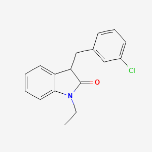 3-(3-chlorobenzyl)-1-ethyl-1,3-dihydro-2H-indol-2-one