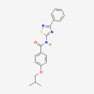 4-(2-methylpropoxy)-N-(3-phenyl-1,2,4-thiadiazol-5-yl)benzamide