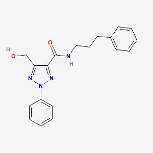 5-(hydroxymethyl)-2-phenyl-N-(3-phenylpropyl)-2H-1,2,3-triazole-4-carboxamide