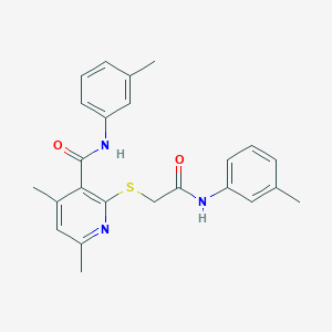 4,6-dimethyl-N-(3-methylphenyl)-2-({2-[(3-methylphenyl)amino]-2-oxoethyl}sulfanyl)pyridine-3-carboxamide