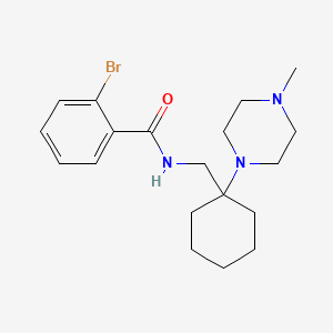 2-bromo-N-{[1-(4-methylpiperazin-1-yl)cyclohexyl]methyl}benzamide