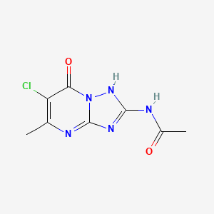 N-(6-chloro-5-methyl-7-oxo-4,7-dihydro[1,2,4]triazolo[1,5-a]pyrimidin-2-yl)acetamide