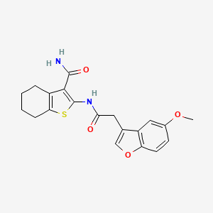 2-{[(5-Methoxy-1-benzofuran-3-yl)acetyl]amino}-4,5,6,7-tetrahydro-1-benzothiophene-3-carboxamide