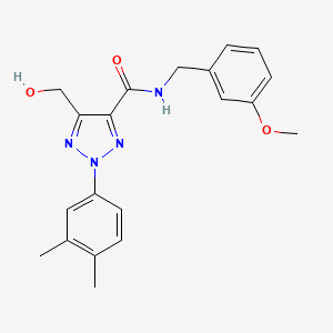 2-(3,4-dimethylphenyl)-5-(hydroxymethyl)-N-(3-methoxybenzyl)-2H-1,2,3-triazole-4-carboxamide