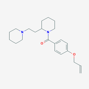 {2-[2-(Piperidin-1-yl)ethyl]piperidin-1-yl}[4-(prop-2-en-1-yloxy)phenyl]methanone