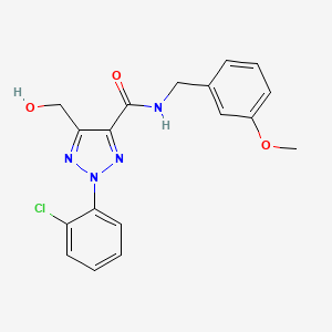 2-(2-chlorophenyl)-5-(hydroxymethyl)-N-(3-methoxybenzyl)-2H-1,2,3-triazole-4-carboxamide