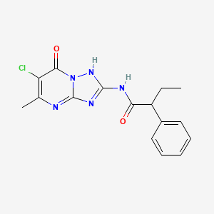 N-(6-chloro-7-hydroxy-5-methyl[1,2,4]triazolo[1,5-a]pyrimidin-2-yl)-2-phenylbutanamide