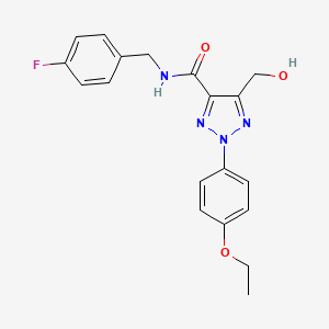 2-(4-ethoxyphenyl)-N-(4-fluorobenzyl)-5-(hydroxymethyl)-2H-1,2,3-triazole-4-carboxamide