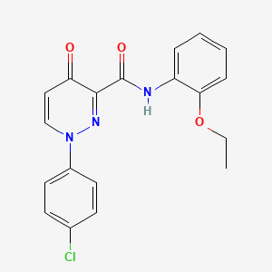 molecular formula C19H16ClN3O3 B11374301 1-(4-chlorophenyl)-N-(2-ethoxyphenyl)-4-oxo-1,4-dihydropyridazine-3-carboxamide 