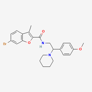 6-bromo-N-[2-(4-methoxyphenyl)-2-(piperidin-1-yl)ethyl]-3-methyl-1-benzofuran-2-carboxamide