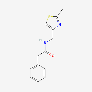 N-[(2-methyl-1,3-thiazol-4-yl)methyl]-2-phenylacetamide