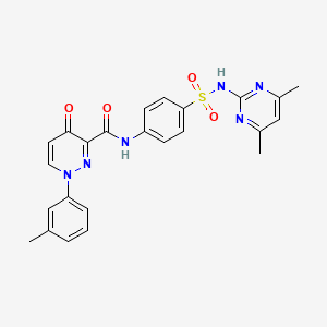 N-{4-[(4,6-dimethylpyrimidin-2-yl)sulfamoyl]phenyl}-1-(3-methylphenyl)-4-oxo-1,4-dihydropyridazine-3-carboxamide