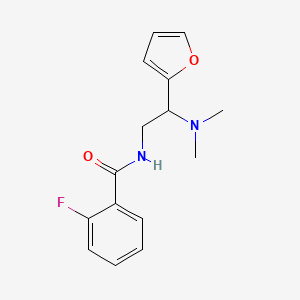 N-[2-(dimethylamino)-2-(furan-2-yl)ethyl]-2-fluorobenzamide