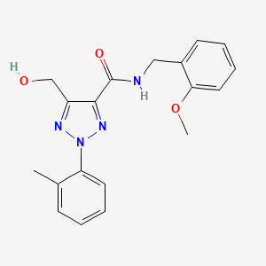 5-(hydroxymethyl)-N-(2-methoxybenzyl)-2-(2-methylphenyl)-2H-1,2,3-triazole-4-carboxamide