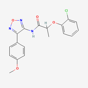 2-(2-chlorophenoxy)-N-[4-(4-methoxyphenyl)-1,2,5-oxadiazol-3-yl]propanamide