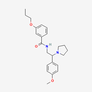 N-[2-(4-methoxyphenyl)-2-(pyrrolidin-1-yl)ethyl]-3-propoxybenzamide