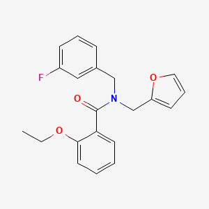 2-ethoxy-N-(3-fluorobenzyl)-N-(furan-2-ylmethyl)benzamide