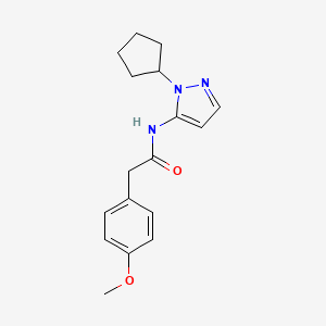 N-(1-cyclopentyl-1H-pyrazol-5-yl)-2-(4-methoxyphenyl)acetamide