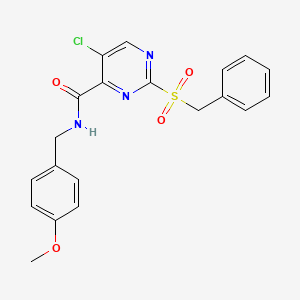 2-benzylsulfonyl-5-chloro-N-p-anisyl-pyrimidine-4-carboxamide