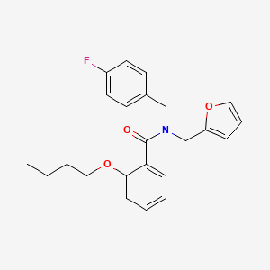 2-butoxy-N-(4-fluorobenzyl)-N-(furan-2-ylmethyl)benzamide