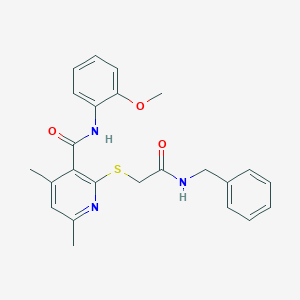 2-{[2-(benzylamino)-2-oxoethyl]sulfanyl}-N-(2-methoxyphenyl)-4,6-dimethylpyridine-3-carboxamide